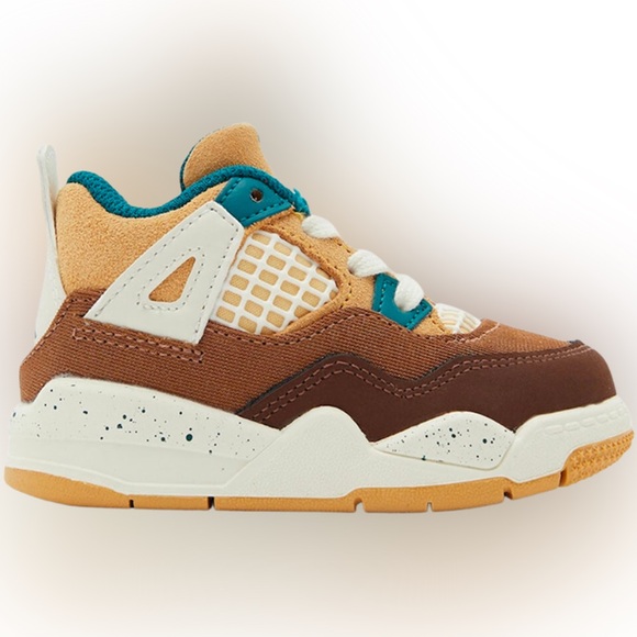 ❌SOLD❌[BRAND NEW] AIR JORDAN 4 RETRO CACAO WOW TODDLER SHOES SIZE 5C SNEAKERS 🥥 - Picture 2 of 15